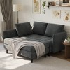 L Shape Sofa Couch,  76 Inch Chenille Sectional Sofa with Storage, Small Couch for Living Room Apartment - 2 of 4