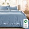 400 Thread Count Organic Cotton Sateen Duvet Cover and Sham Set by Bare Home - 3 of 4