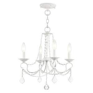 Livex Lighting Pennington 4 - Light Chandelier in  Antique White - 1 of 1