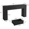 Tribesigns 63-Inch Wooden Console Table with 2 Hidden Drawers, Farmhouse  Sofa Table for Living Room, Hallway, Entrance, Foyer, Easy Assembly - 3 of 4