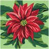 Plaid Modern Paint By Number Rolled Canvas 14"X14"-Poinsettia - image 3 of 3