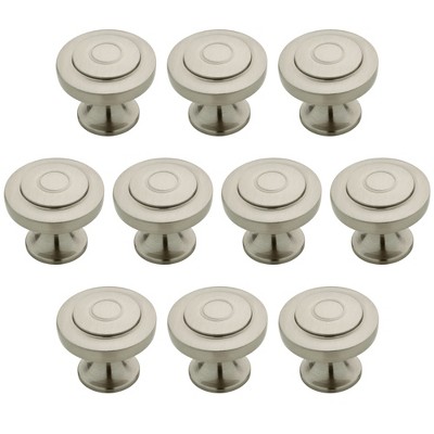 Franklin Brass 10pk 1-1/4" Geary Knob Nickel