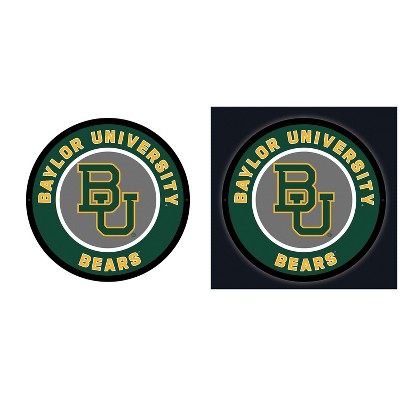 Evergreen Ultra-Thin Edgelight LED Wall Decor, Round, Baylor University- 23 x 23 Inches Made In USA