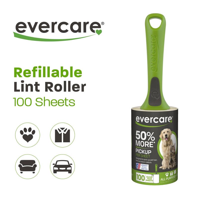 Evercare Pet Lint Roller - 100 Sheets, 4 of 10