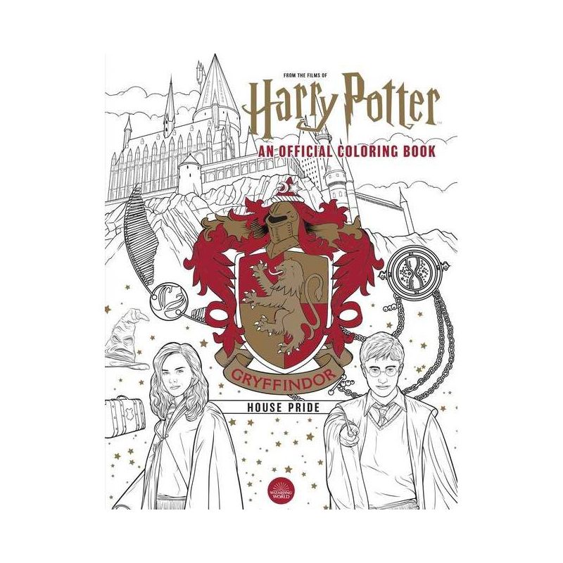 Harry Potter: Gryffindor House Pride: The Official Coloring Book - by  Insight Editions (Paperback), 1 of 2