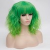 Unique Bargains Women's Halloween Loose Wavy Curly Wigs with Wig Cap 14" - image 4 of 4