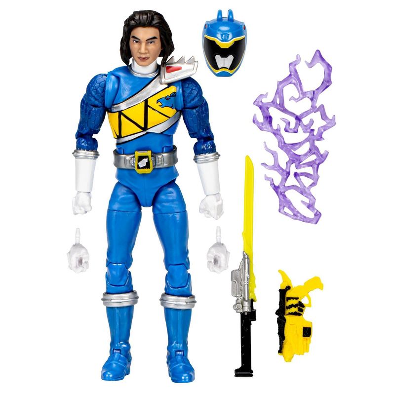 Hasbro Power Rangers Lightning Collection Dino Charge Blue Ranger Action Figure, 2 of 10