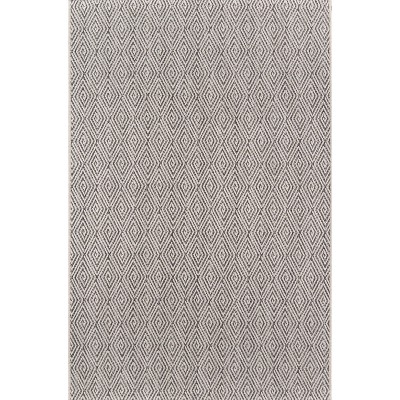 Charcoal Geometric Handmade Synthetic Tufted Area Rug - 3'11"x5'7"