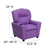 Emma and Oliver Contemporary Kids Recliner with Cup Holder - 4 of 4