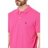 U.S. Polo Assn. Men's Classic Polo Shirt, Two-Button Closure Pique Polo Shirt, Summer Fashion Golf Shirt - 3 of 4