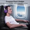 COWIN E7 Active Noise Cancelling Headphones Wireless Over-Ear Headphones Bluetooth 30H Playtime Purple - 4 of 4
