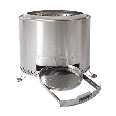 Circular Stainless Steel Smokeless Fire Pit with Carry Bag