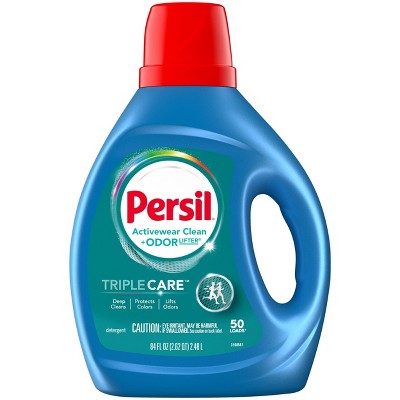 Persil Activewear HE Deep Cleaning Concentrated Liquid Laundry Detergent 50 Loads - 84 fl oz: Fresh Scent, Non-Toxic, Spill-Resistant Lid
