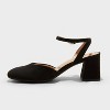 Women's Alexa Flare Heels - A New Day™ Black - 2 of 4