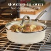 Rachael Ray 3qt Cucina Ceramic Nonstick Saute Pan with Lid Almond - 4 of 4