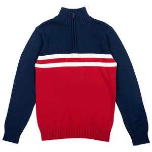 Cozeeme Half Zip Long Sleeve Sweater Little Kid to Big Kid  - 1 of 4