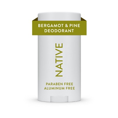 Native Deodorant for Men & Women - Bergamot & Pine - Aluminum Free - 2.65oz