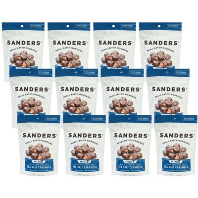 Sanders Minis Milk Chocolate Sea Salt Caramels - 12 pack, 3.75 oz