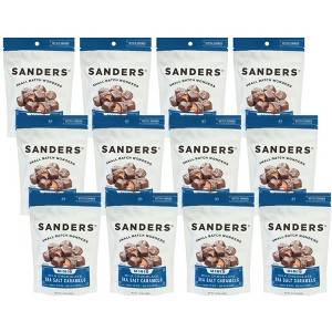 Sanders Minis Milk Chocolate Sea Salt Caramels - 12 pack, 3.75 oz - 1 of 2