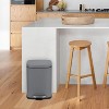 Trash Can, 5L/1.3 Gallon Bathroom Trash Can Stainless Steel with Foot Pedal & Quiet-Close Lid - 4 of 4