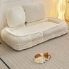 Vynxaria White Human Dog Bed Lazy Sofa Couch 5 Adjustable Positionsuit to put in bedroom - 2 of 4
