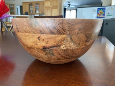 104oz Glass Serve Bowl with Wood Lid - Hearth & Hand™ with Magnolia