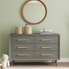 Child Craft 6-Drawer Cranbrook Double Dresser for Nursery or Bedroom, Anti-Tip Kit Included to Prevent Tipping, Non-Toxic, Baby Safe Finish - 2 of 4