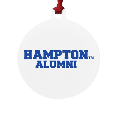 Hampton University Pirates Alumn Aluminum Holiday Christmas Tree Ornament