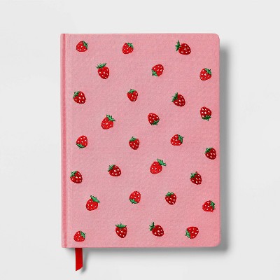 Bound 6"x8" Journal with Elastic Closure - Strawberries - up&up™