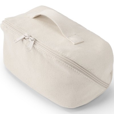 Lands' End Canvas Open Wide Cosmetic Bag