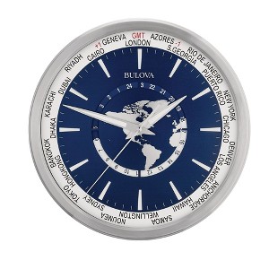 Bulova Clocks International Wall Clock, Global Time Zones - 1 of 2