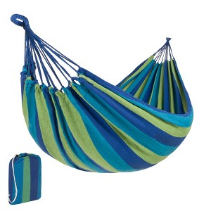 Best Choice Products 2-Person Brazilian-Style Cotton Double Hammock Bed w/ Portable Carrying Bag - 1 of 4