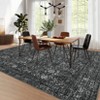 Washable Area Rugs, Non-Slip Large Indoor Carpet, Stain Resistant Oriental Distressed Carpet, Traditional Floral Area Rug for Living Room Bed Room - 2 of 4