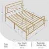 Yaheetech Vintage Metal Bed Frame with headboard - 3 of 4