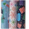 Kirkland Double-Sided Gift Wrap 3 Rolls Christmas Wrap 270 sq ft Blue/White/Navy - 4 of 4