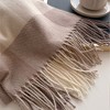Anna-Kaci Soft Plaid Oversized Scarf with Cozy Woven Texture and Fringe Hem 78.5×26 Inches - 3 of 3