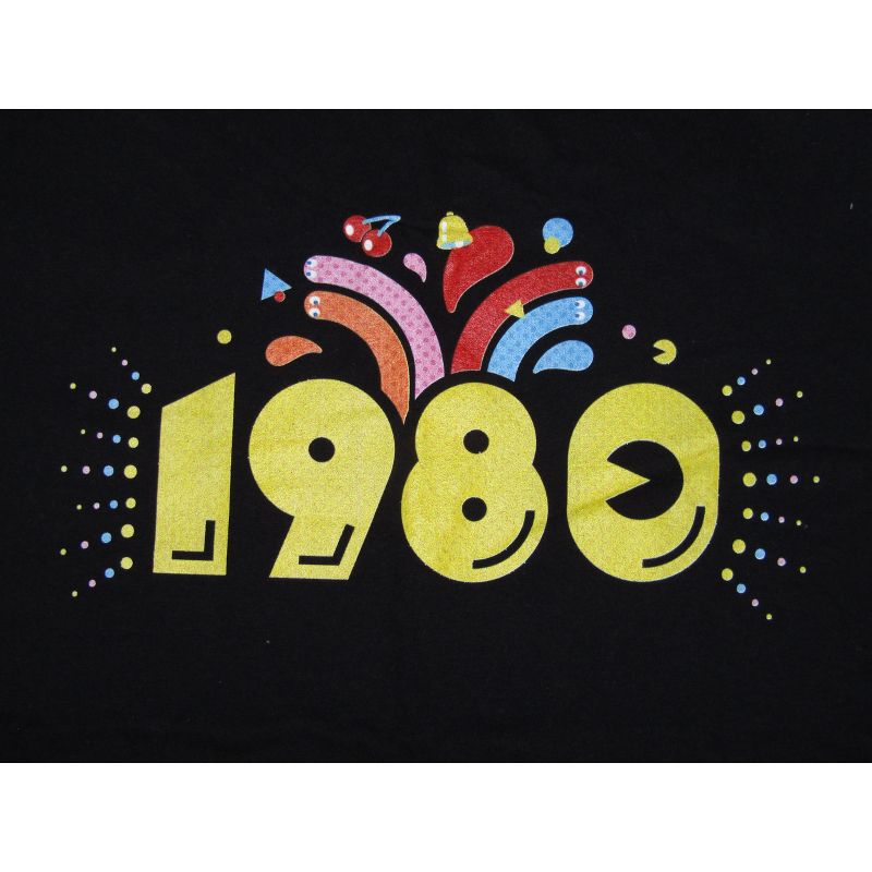 Pac-Man 1980 Arcade Celebration Men's Black T-shirt, 2 of 3