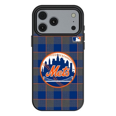 MLB National League Teams Plaid MagSafe Compatible Cell Phone Case for Apple iPhone 17 Series