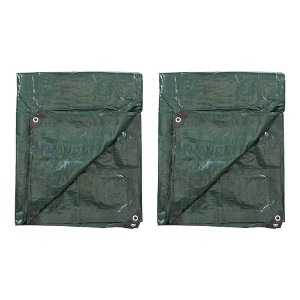 Stansport Medium-Duty Rip-Stop Tarp 10' x 12' - Forest Green - 2 Pack - 1 of 4