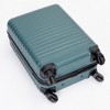 NAYSAYE 20 Inch Carry On Luggage Lightweight ABS Spinner Suitcase with Adjustable Handle for Air Travel, Green, 14.57"*9.06"*21.65" - 3 of 4