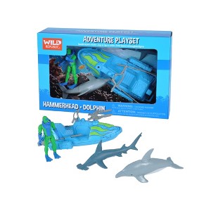 Wild Republic Adventure Box Set Shark Figurines, 4 Pieces - 1 of 1