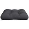 vidaXL Pallet Cushion Black 100% polyester 22.8" x 22.8" x 3.9 - 4 of 4