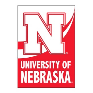NCAA University of Nebraska Garden Flag 12x18 Double Sided, Officially Licensed Sports Flags For Outside, Indoor and Outdoor Students & Alumni - 1 of 1