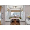 Urban Ambiance Luxury Modern Indoor Ceiling Light,  5-1/2''H x 15"W x 15''D,  Brushed Nickel Finish, UHP4560 - 2 of 4
