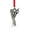 Northlight 3" Silver-Plated Scissors and Comb Christmas Ornament - 2 of 4