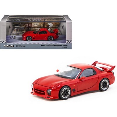Mazda RX-7 (FD3S) Mazdaspeed A-Spec RHD "PRIX-ESDER" Red "Global64" Series 1/64 Diecast Model Car by Tarmac Works