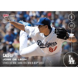 Topps MLB LA Dodgers Jose De Leon (Call-Up) #426 Topps NOW Trading Card - 1 of 1