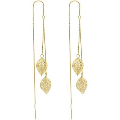 Sonateomber Gold Long Chain Threader Earrings for Women - Fashion Statement Drop Dangle Thread Earrings Jewelry Gift