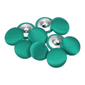 Unique Bargains Blouses Sweater Round Aluminum Cotton Fabric Cloth Covered Buttons 10 Pcs - 1 of 4