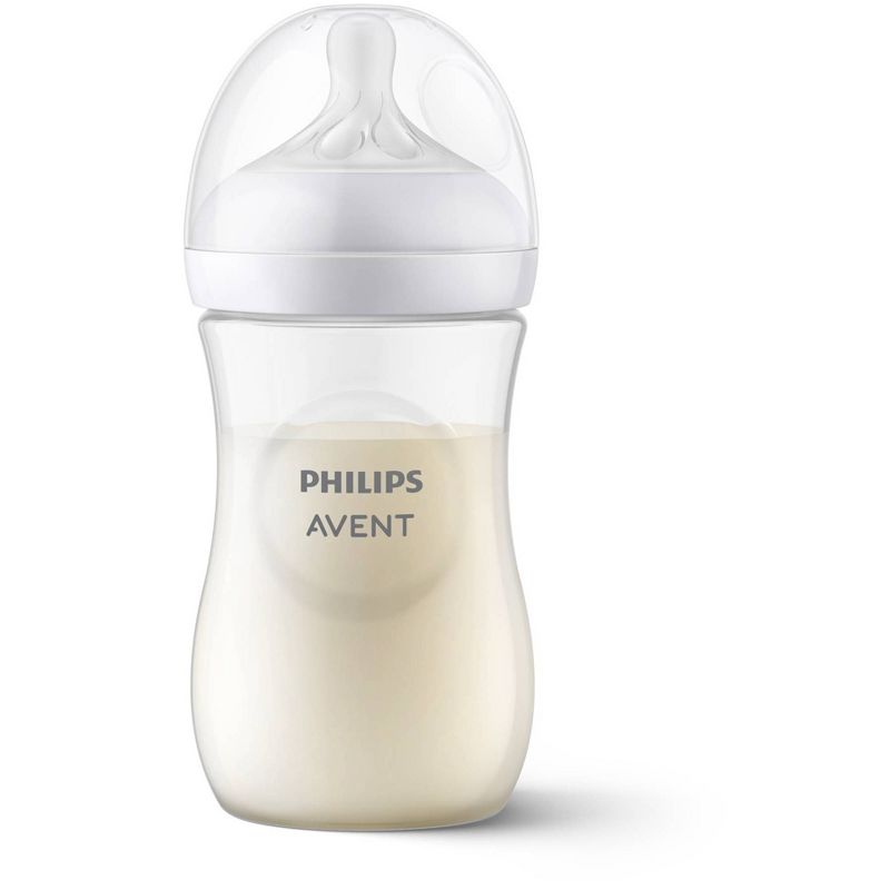 Philips Avent 3pk Natural Baby Bottle with Natural Response Nipple - Clear - 9oz, 4 of 25